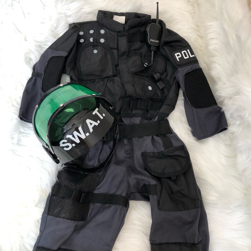 Swat officer toddler costume